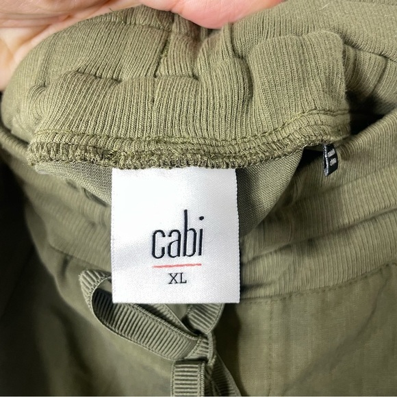 Cabi The Marathon Olive Green Lounge Drawstring Jogger Pants Sz XL 409 - Picture 4 of 9